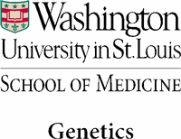 WashU Medicine in St. Louis, Department of Genetics Logo